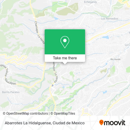 Mapa de Abarrotes La Hidalguense