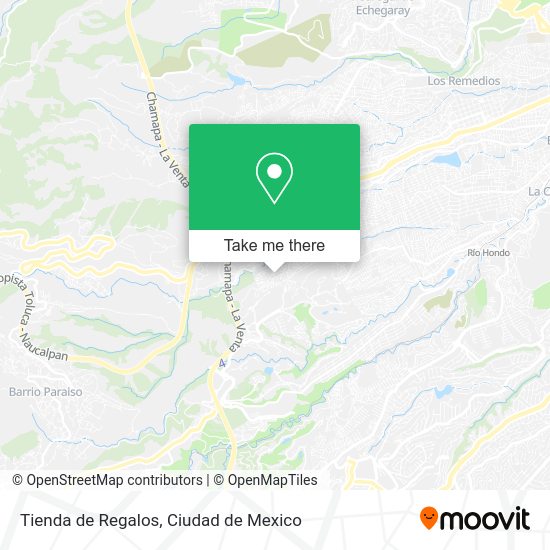 Tienda de Regalos map