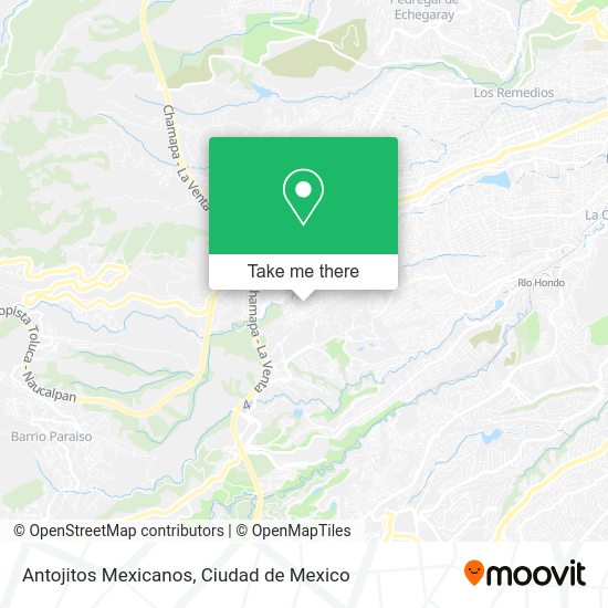 Antojitos Mexicanos map