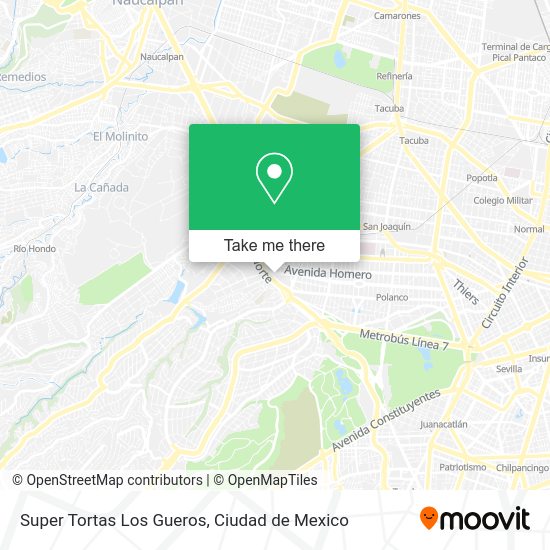 Super Tortas Los Gueros map