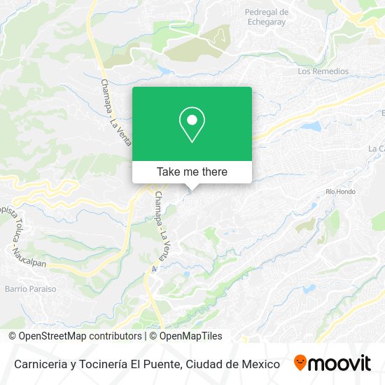 Carniceria y Tocinería El Puente map