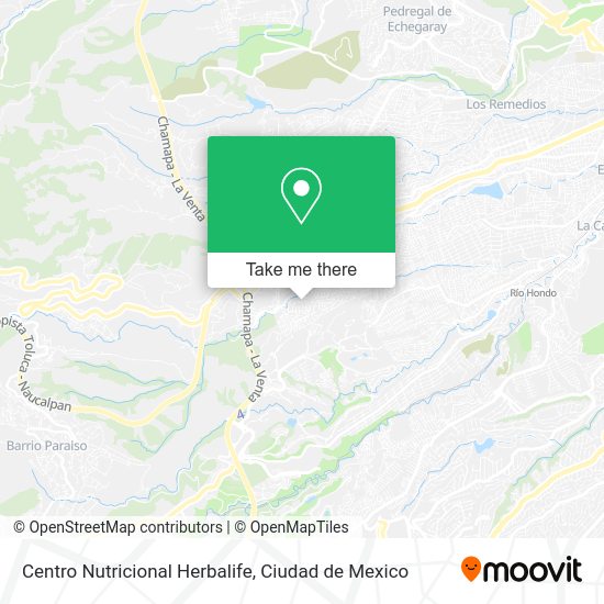Mapa de Centro Nutricional Herbalife