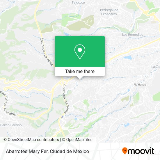 Mapa de Abarrotes Mary Fer