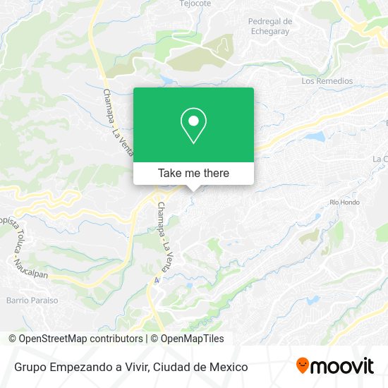 Mapa de Grupo Empezando a Vivir
