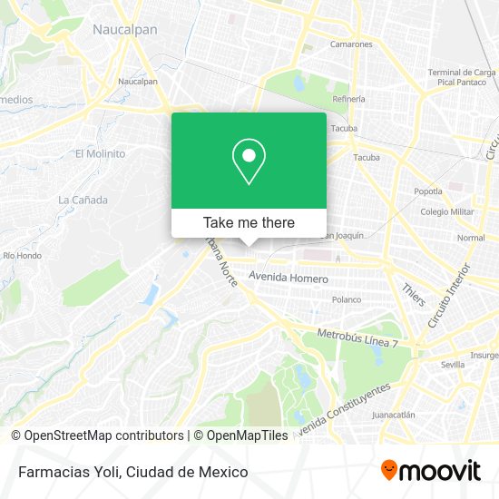 Mapa de Farmacias Yoli