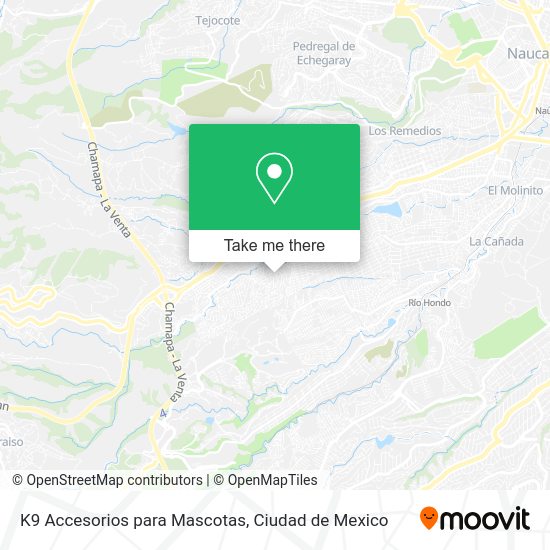 Mapa de K9 Accesorios para Mascotas