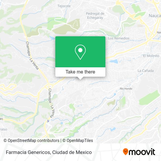 Farmacia Genericos map