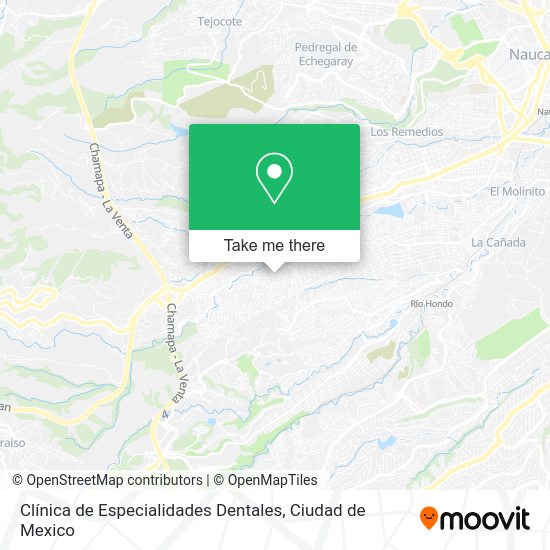 Clínica de Especialidades Dentales map