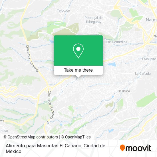Alimento para Mascotas El Canario map