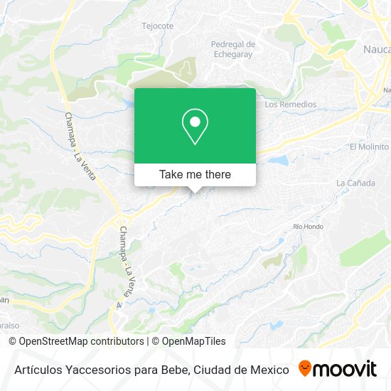 Mapa de Artículos Yaccesorios para Bebe