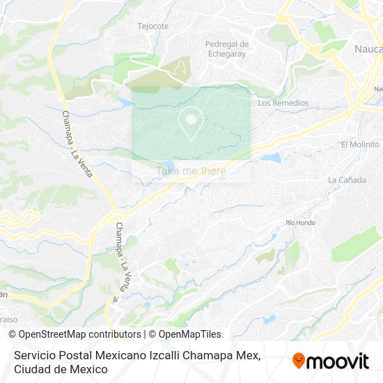 Servicio Postal Mexicano Izcalli Chamapa Mex map
