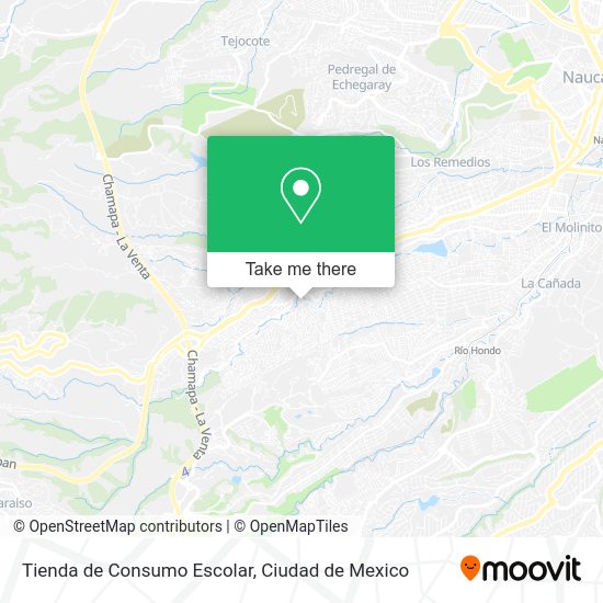 Mapa de Tienda de Consumo Escolar