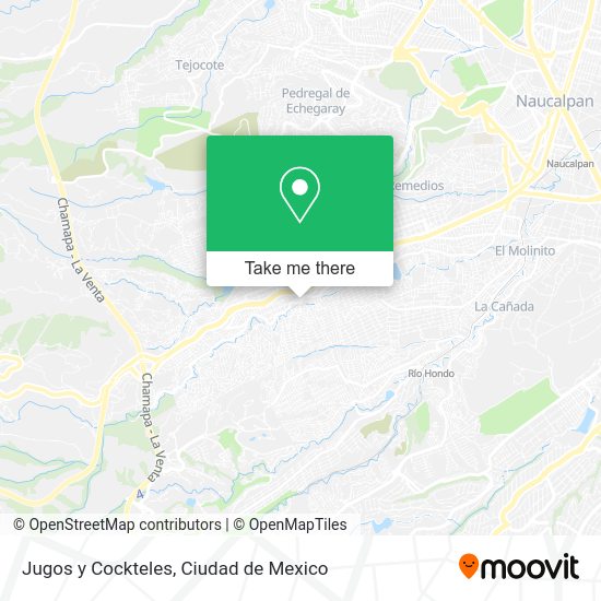 Mapa de Jugos y Cockteles