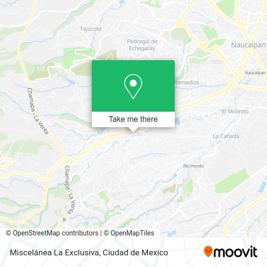 Mapa de Miscelánea La Exclusiva