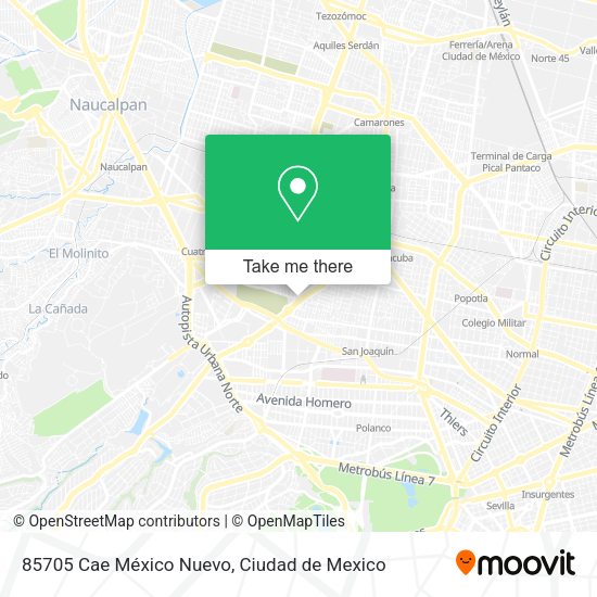 Mapa de 85705 Cae México Nuevo