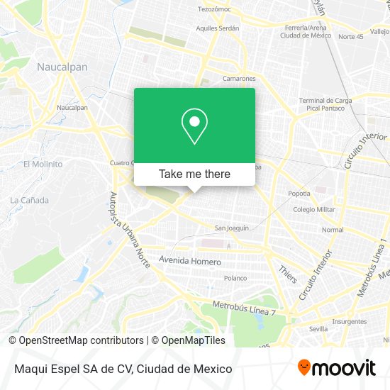 Maqui Espel SA de CV map