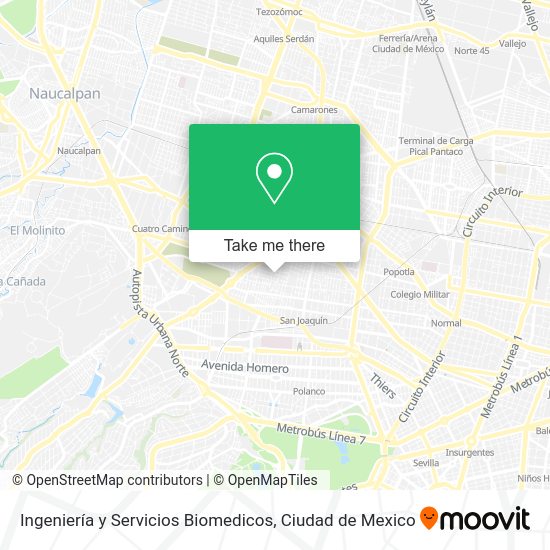 Ingeniería y Servicios Biomedicos map