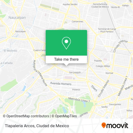 Mapa de Tlapaleria Arcos
