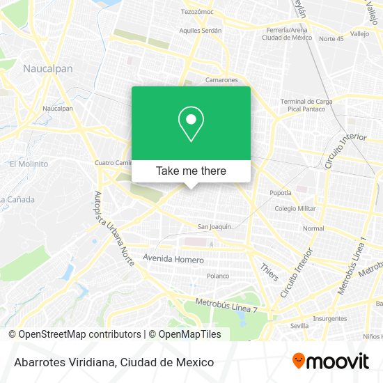 Abarrotes Viridiana map