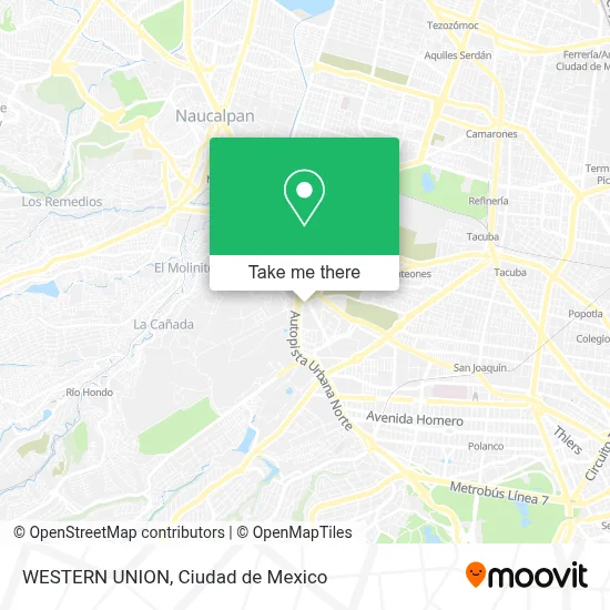 WESTERN UNION map