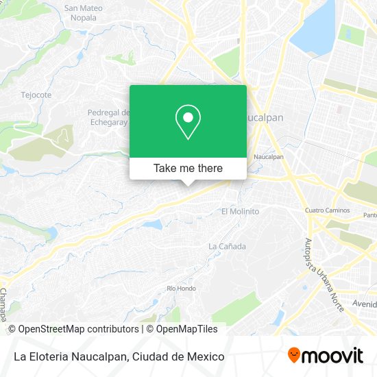 Mapa de La Eloteria Naucalpan