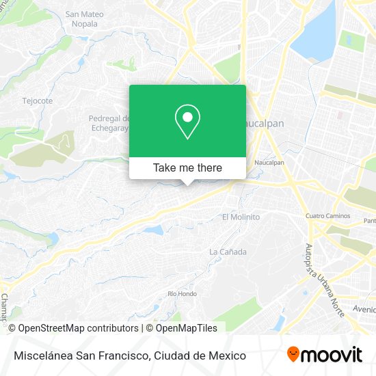 Mapa de Miscelánea San Francisco