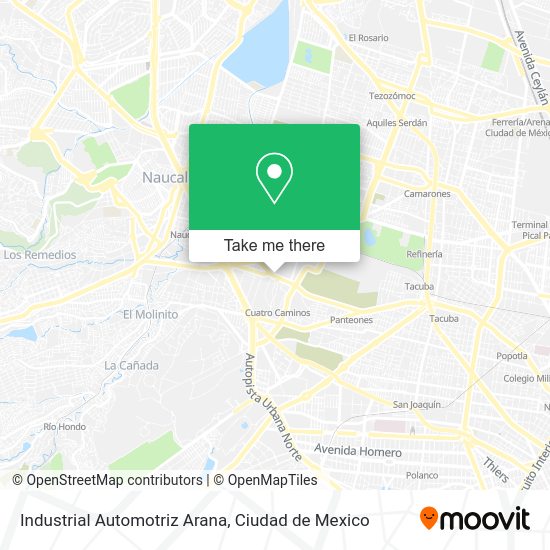 Industrial Automotriz Arana map
