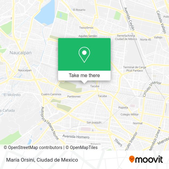 María Orsini map