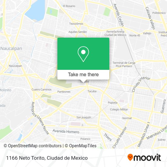 Mapa de 1166 Neto Torito