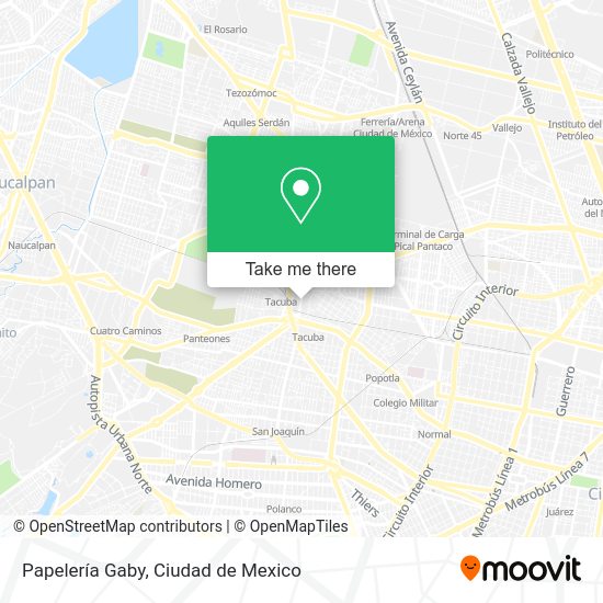 Mapa de Papelería Gaby