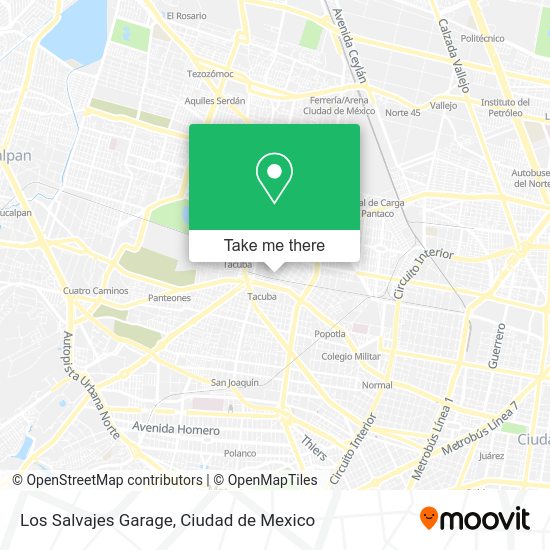 Mapa de Los Salvajes Garage