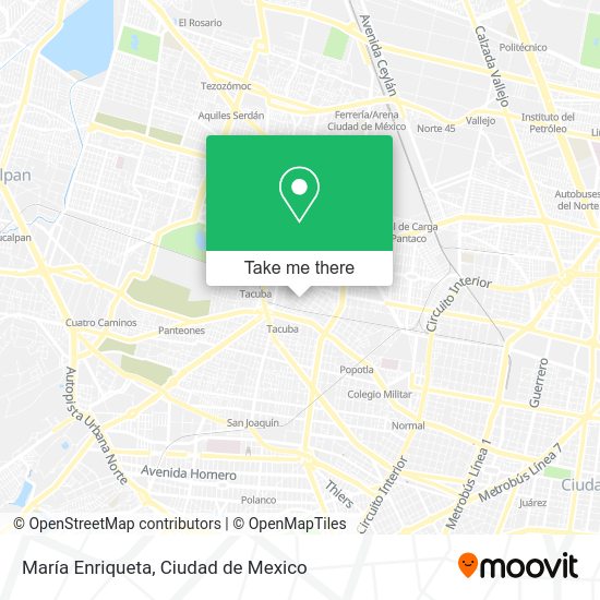 María Enriqueta map