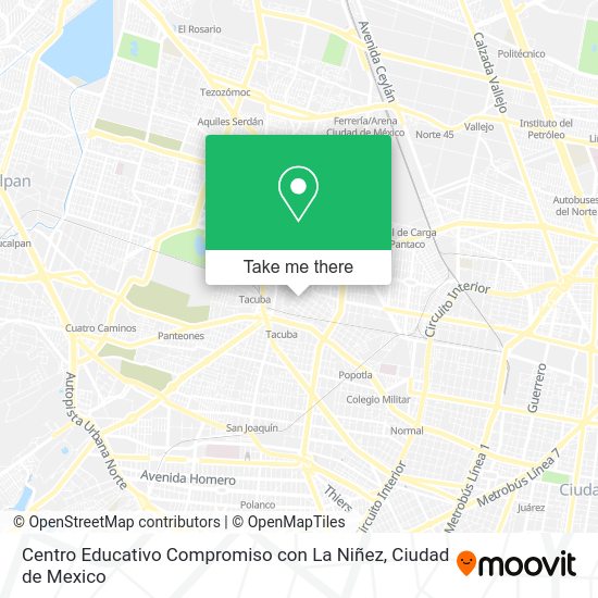 Mapa de Centro Educativo Compromiso con La Niñez
