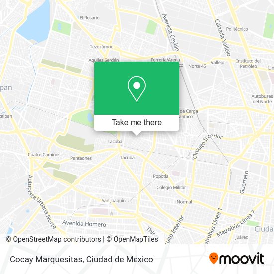 Cocay Marquesitas map
