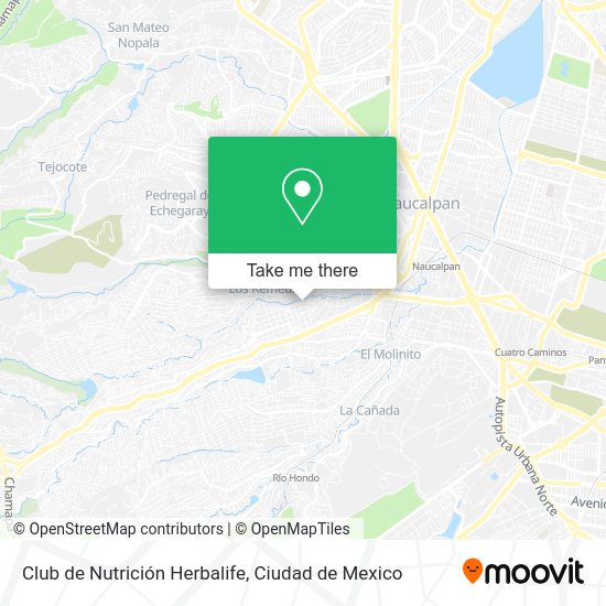 Mapa de Club de Nutrición Herbalife
