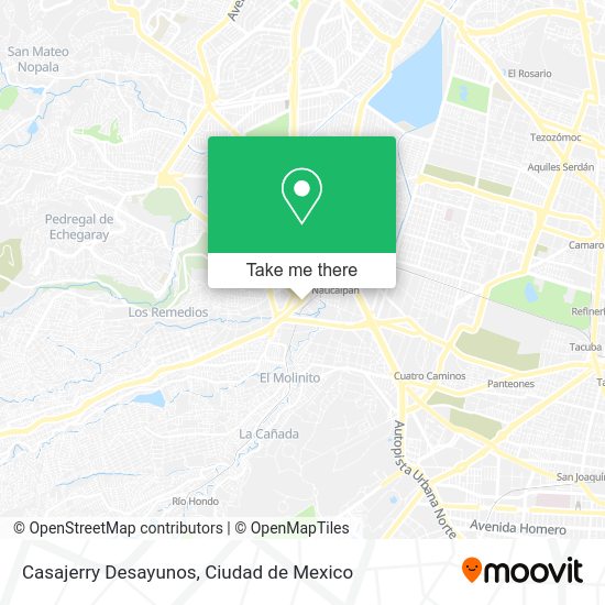 Casajerry Desayunos map