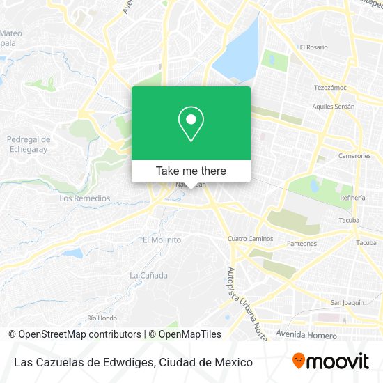 Las Cazuelas de Edwdiges map