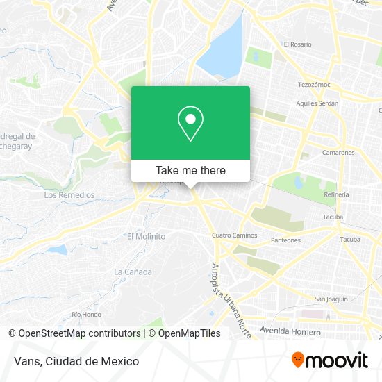 Mapa de Vans