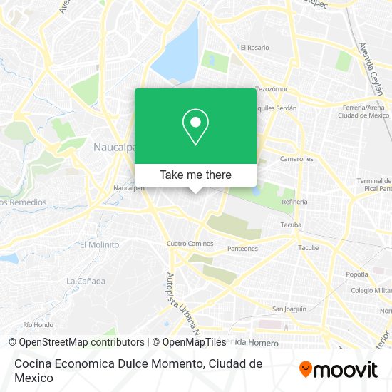 Cocina Economica Dulce Momento map