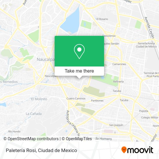 Paletería Rosi map