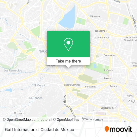 Gaff Internacional map