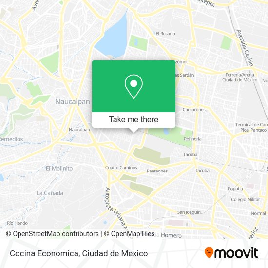 Mapa de Cocina Economica