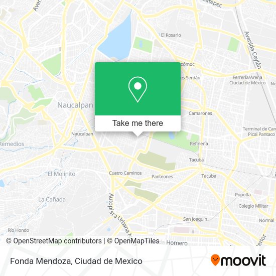 Fonda Mendoza map