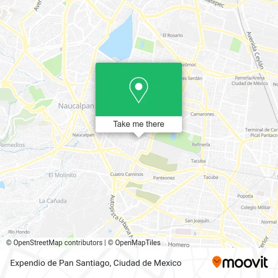 Expendio de Pan Santiago map
