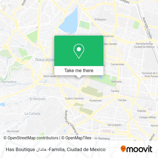 Has Boutique خاندان -Familia map
