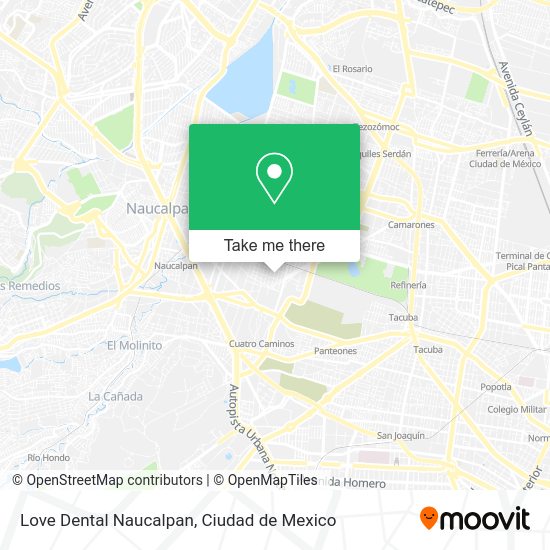 Love Dental Naucalpan map