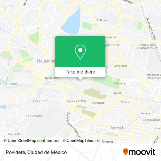 Mapa de Povidere