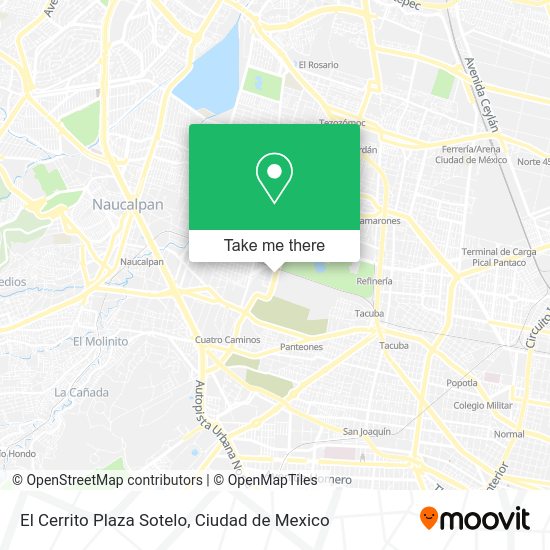 El Cerrito Plaza Sotelo map