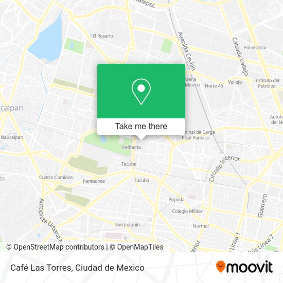 Café Las Torres map