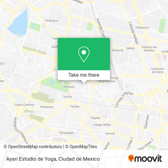 Mapa de Ayari Estudio de Yoga